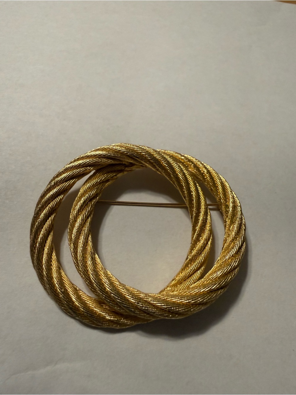 Vintage Christian Dior Gold Rope Brooch | Quiet Luxury | Minimalist | Old Money - Picture 2 of 9